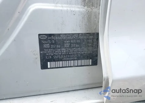 2019 Hyundai Sonata Limited 2.0T from USA, damaged, VIN 5NPE34AB1KH757578